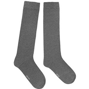 Weri Spezials Kniekousen voor dames in zeer modieuze kleuren, goede pasvorm en zacht katoen., gemengd grijs, 39-42 EU