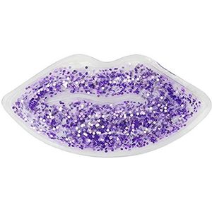 Hot Cold Compress Gel Pack, Hot Compress Gel Pack Glitter Pailletten Gel Lip Ice Pack voor vrouwen voor mannen voor lippen(Paars)