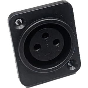 JSGHGDF Ruisbestendige 3Pin XLR Panel Connector ABS Legering Afgeschermde Terminal Veilige Adapter XLR Connector Live Sound