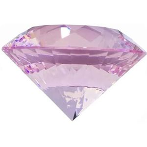 Tuin Suncatchers kleur kristal diamant 80 mm feestdecoratie diamant romantisch voorstel huisdecoratie handgemaakte hanger kettingen (kleur: roze veelzijdig, maat: 80 mm)