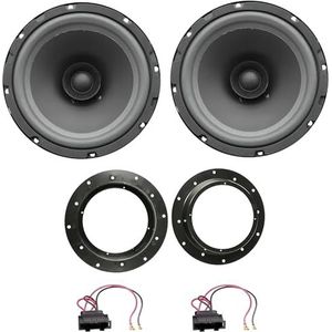 Sound-way Luidsprekers Autoradio Speakers 16,5 cm 120 Watt compatibel met Volkswagen Golf V 5, Touran, Jetta, Transporter T5