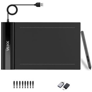 OSU Tablet VEIKK S640 Ultradun 6x4 inch grafische tekentablet met batterijvrije pen 8192 niveaus druk
