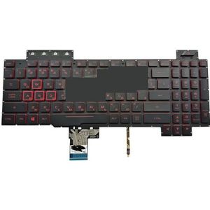 UA Russisch RGB-achtergrondverlichtingstoetsenbord voor Asus voor TUF voor gaming FX505 FX705 FX504 RU Arabisch Duits Turkije Kristallen toetsen 0KNR0-6812RU00(RU single light)