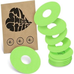MySweetStitch - 10 x KatheterPatch, Katheterplakker met sterke hechting, Infusiepleister voor insulinepomp-infusieset (bijv. MiniMed, T:slim en Medtronic Guardian), Groen