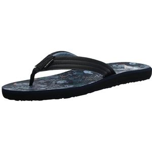 Quiksilver Heren Carver Print 3 Point Flip Flop Atletische Sandaal, Blauw 8 241, 41.5 EU