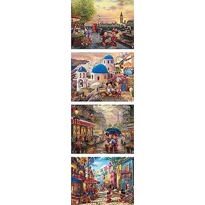 Ceaco - 4 in 1 Multipack - Thomas Kinkade - Disney - Mickey & Minnie - (4) 500 stukjes legpuzzels