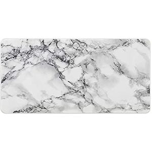 Witte Marmeren Mode Bureau Muismat Antislip Gaming Muismat Accessoires Decor 30x60cm