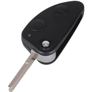 Sleutelbehuizing Voor Alfa Voor Romeo 147 156 166 GT Autosleutel 2-3 Knoppen Sleutelbehuizing Auto Klapsleutelbehuizing Ongesneden SIP22 Blade Sleutelbehuizing accessoires(2 Buttons)