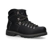 Dockers by Gerli Klassieke enkellaarsjes voor heren, uitneembaar voetbed, warm gevoerd, zwart (100), 41 EU