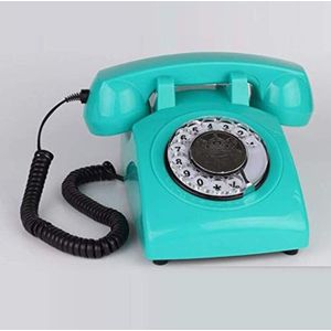 telefoon klassieke algemene postkantoor stijl wijzerplaat: desner retro telefoon/draaischijf telefoon/retro stijl telefoon/vintage telefoon/klassieke bureautelefoon met draaikiezer - blauw
