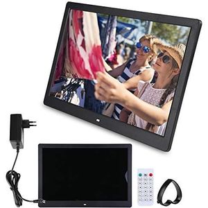 Digitale fotolijst - 15,4 inch - 1280 x 800 HD - Zwart - Ondersteunt MP3 en MP4