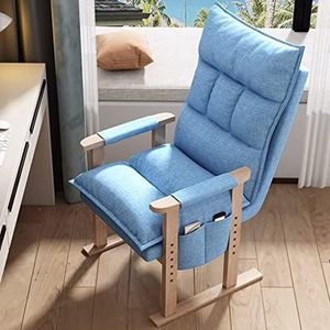FZDZ Moderne eenvoudige enkele vrijetijdsstoel woonkamer enkele sofa stoel comfortabele fauteuil met zijzakken en stalen frame versterking (C,63 * 66 * 102 cm (25 * 26 * 40 inch))