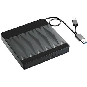 Externe CD/DVD-stations Slanke DVD±RW optische drive Draagbare CD/DVD-brander Lezer Schrijver for laptop-pc Windows 11 10 Linux MacOS