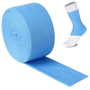 Elastische buisvormige bandage rekbaar katoenen gaas maat D buisverbanden compressie ondersteuning elastische veiligheidsband veilig voor armen benen knie 7,5 cm x 8 m