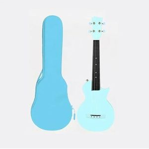 Ukelele 23"" Mini Sopraan Reisukelele Van Koolstofvezel Voor Beginners(Blue)