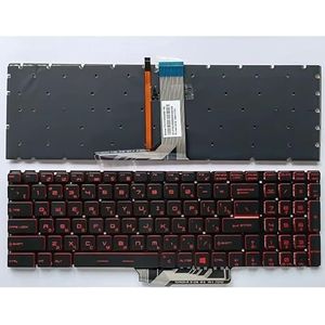 US/RU/SP/FR achtergrondverlichting laptoptoetsenbord voor MSI GT72 GS63 GE72 GL62M CX72 PX60 GE62 GP62 GV62 CR72 GL65 PE70 PE60(RU Red backlit)