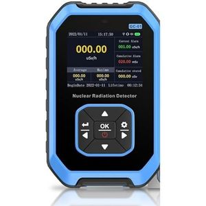 GC-01 Geigerteller Nucleaire Straling Persoonlijke Dosimeter Detectoren Röntgen Gamma Detector Radioactieve Tester(Blue GC-01)