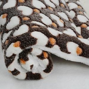 Zjwchao Huisdier slaapmat warm hondenbed zachte fleece huisdier deken puppy slaap mat