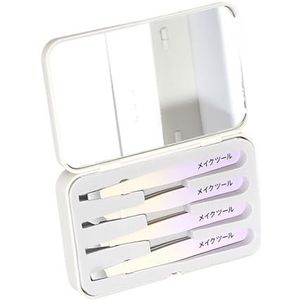 Professionele pincet voor gezichtsbehandelingen haar roestvrij staal precisies pincet voor ingegroeide haren wenkbrauw pincet mannen vrouwen