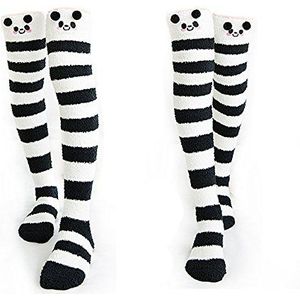 Schattige dij hoge lange gestreepte sokken, Schapen, 3