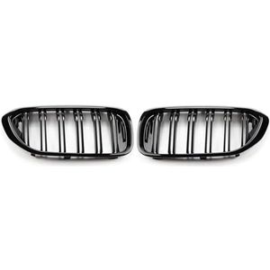 Voorbumper nierenrooster for 5-serie G30 G31 2017 2018 2019 2020 Facelift stijl grille glanzend zwart dubbele spijlen