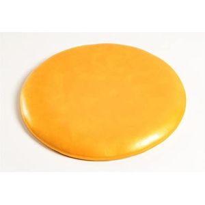 leren eetkamerstoel kussen, Ronde kruk Antislip stoelkussen Leren sponskussens Restaurantkaartstoel Ronde kruk Barkruk Zitkussen Stoelkussen(Orange,30cm)