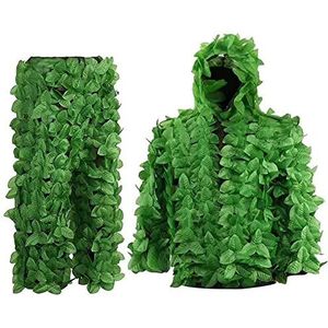 Camouflage 3d Leaf Ghillie Suit Woodland Jacht Geely Suits Camo Outfit Sniper -kostuum Voor Mannen, Jagers, Sluipschutter Airsoft En Paintball Photography Of Halloween