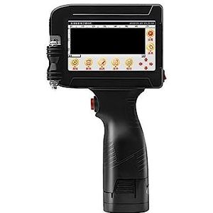 Draagbare inkjetprinter, Slimme handheld inkjetprinter Kleine automatische labelverpakking QR-code Streepjescode-identificatie Draagbare printer(Red ink cartridge)