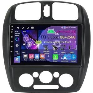 9 Inch 2 Din Android 15 Autoradio voor Mazda 323 BJ 2000 2001-2003 met CarPlay AHD Omgekeerd beeld Bediening op het stuur Bluetooth GPS navigatie FM Radio WiFi(C1 2+32G)