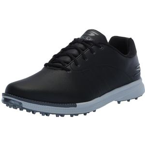 Skechers Tempo Spikeless Waterdichte Lichtgewicht Golfschoen voor heren, Zwart/Grijs, 46.5 EU