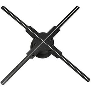 62cm 3D Fan Hologram Projector, Wifi LED-bord afstandsbediening, 3D Holografische Lampspeler, Reclame Display Logo Licht Hoge helderheid