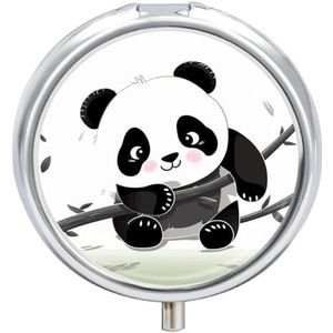 Leuke Panda's Pil Doos Pil Case Pil Organizer Geneeskunde Pil Organizer Wekelijkse Pil Organizer Pil Houder Kleine Pil Case Pil Containers Pil Houder voor Portemonnee