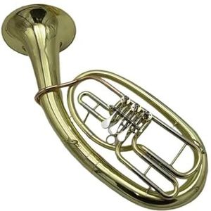 professionele bashoorn Professionele Tenorhoorn B-vlak Drie Platte Toetsen Euphonium Messing Vervaagt Niet Gemakkelijk