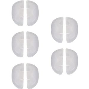 10x Kinderen Brillen Neus Pads Comfortabel voor Zonnebril Bril Wit, 1,5 x 0,7 cm