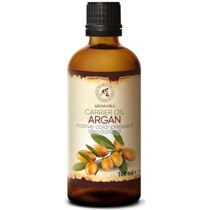 Argan Olie 100ml - 100% Puur Natuurlijke Basisolie - Dragerolie - Rijk aan Mineralen & Vitamines voor Intensieve Huidverzorging - Massage - Wellness - Maken van Eigen Cosmetica - Ontspanning - Beauty - Anti-Rimpels - Anti-Aging