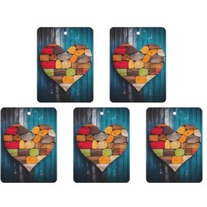 Auto luchtverfrissers 5 stuks hangende luchtverfrisser voor auto houten muur centrum opknoping geurkaarten luchtverfrisser aromatherapie tabletten lavendel opknoping luchtverfrisser voor auto