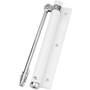 Automatische deursluiters, Automatische deursluiter Enkele veersterkte Verstelbare opbouw RVS zelfsluitende scharnier(White)