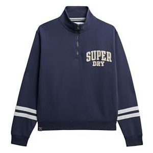 Superdry - Athletic Essentials - Sweatshirt - Beige - Marine - Wit
