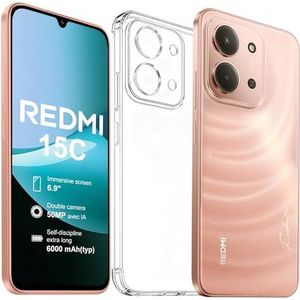 XIAOMI Redmi 15C Smartphone 2025 Nieuw - Scherm 6,9"" 120Hz | 50MP Dubbele Camera | 6000mAh | 4GB 128GB | 4G | Twilight Orange