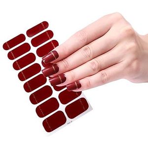 GMBYLBY 16 Strips Polish Sticker Stickers Set voor Lamp 3D Nagels Polish Wraps Mode Art