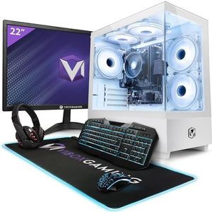 Vibox I-52 Gaming PC Complet • 22"" Monitor • AMD Ryzen 3 3200G 4,0 GHz • Radeon Vega 8 • 16 GB RAM • 500 GB NVMe SSD • Windows 11 • WiFi