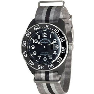 Zeno Watch Basel herenhorloge analoog kwarts met nylon armband 6594Q-a1-Nato-31
