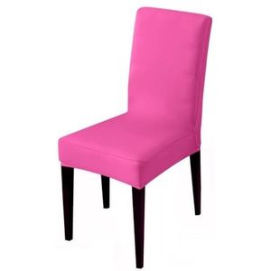 OZLCUA Stoelhoezen voor eetkamerstoelen, 1/2/4/6 stuks, jacquardstof, universele maat, stoelhoezen, voor eetkamer, huisdecoratie, stoelhoezen (kleur: polyester/roze, maat: 6 stuks)