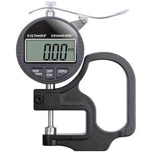 Elektronische dikteschuifmaat 12,7 mm 0,01/0,001 mm digitale precisiemeter dikke micrometer zeer nauwkeurig meetgereedschap (0,01 mm)