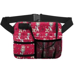 Verpleegster heuptasje verstelbare taille riem heuptasjes voor vrouwen taille zakje stethoscopen duurzame noodbenodigdheden verpleging organisator riemzakken. voor arts, verpleegkundige, Kbc447bz41,