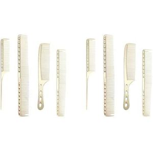 2 set 4pack/lot Ergonomische Handvat Voor Meer Comfortabele Haar Kammen Ervaring Comfortabeler Om Metalen Haar Snijden Kam, Lokale rijke goud