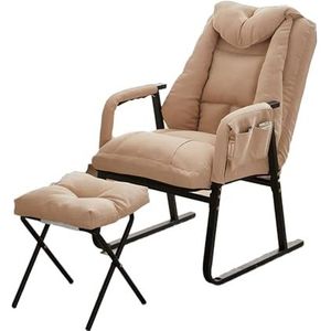 Zero Gravity Chair, 200 Kg Draagvermogen, Opvouwbare Fauteuil Met Kussen/zijvakken/voetensteun, Verstelbare Loungestoel Om Te Zitten En Te Slapen, For Woonkamer, Balkon, Tuin (Color : Pink)