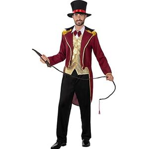 Funidelia | Circusdirecteur Kostuum Voor voor mannen Temmer & Circus - Kostuum voor Volwassenen Accessoire verkleedkleding en rekwisieten voor Halloween, carnaval & feesten - Maat 3XL