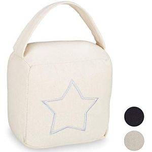 Deurstopper - Beige - Modern - Met Ster - Handgreep - 10x