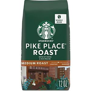 Starbucks Pike Place Roast Medium Roast Whole Bean Coffee - 12oz